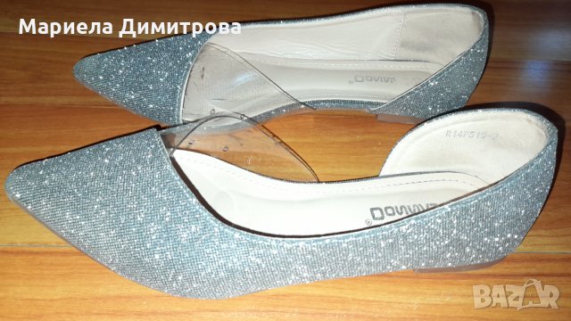 Дамски сребристи обувки , снимка 6 - Сандали - 33979663