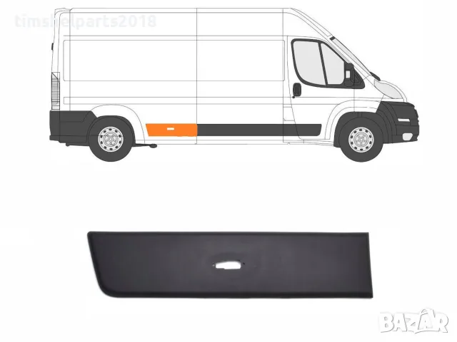 Лайста калник с отвор за CITROEN JUMPER / PEUGEOT BOXER / FIAT DUCATO след 2006, Пасажерска страна