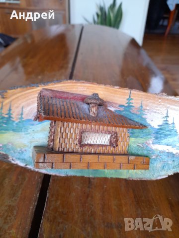 Стара дървена декорация,сувенир #16, снимка 4 - Антикварни и старинни предмети - 40325151