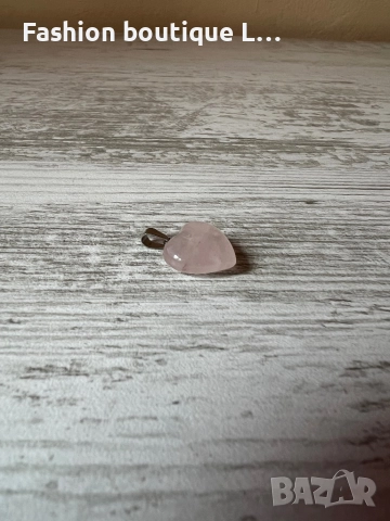 Висулка за колие розово кварцово сърце 🩷, снимка 4 - Други - 52412488