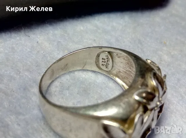 ТОКАШ - ПРЕЛЕСТЕН ФЛОРАЛЕН СКЪПОЦЕНЕН СРЕБЪРЕН ПРЪСТЕН СРЕБРО 925 TOKASH с ИСКРЯЩИ ЦИРКОНИ 13782, снимка 3 - Пръстени - 49913282