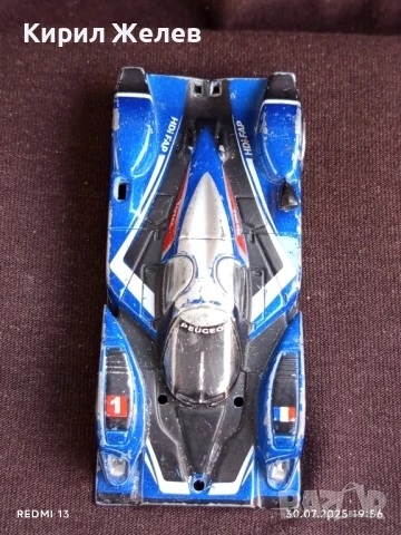 Спортен модел метална количка PEUGEOT 908 рядка за КОЛЕКЦИЯ ДЕКОРАЦИЯ 20297, снимка 5 - Колекции - 51196295