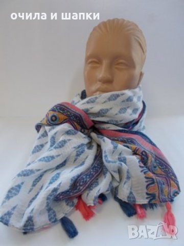 Памучен дамски шал лукс - 230, снимка 2 - Шалове - 17699963