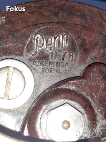 Стара американска макара за морски риболов - Penn, снимка 2 - Антикварни и старинни предмети - 53278947