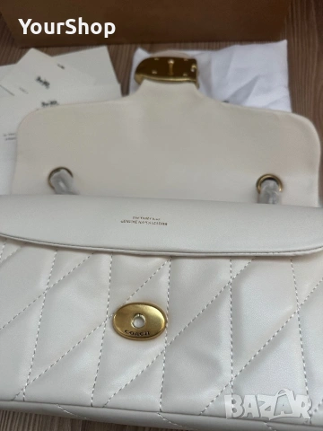 Дамска чанта Tabby Shoulder Bag 26 в бял цвят, снимка 5 - Чанти - 54048984