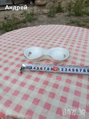 Стара порцеланова солница #11, снимка 7 - Други ценни предмети - 33943368