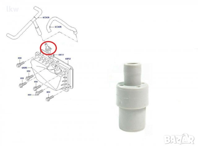 Клапан, вентилация корпус разпределителен вал FORD Fiesta -Fusion- Focus- Puma