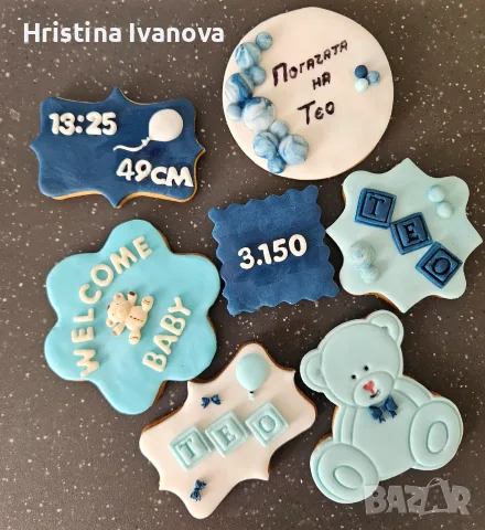 Ръчно декорирани бисквитки с фондан, снимка 3 - Домашни продукти - 56107338
