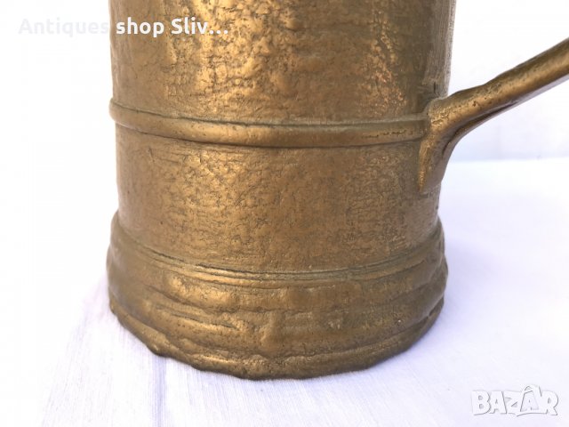 Уникат! Стара бронзова халба №0917, снимка 7 - Антикварни и старинни предмети - 34325958