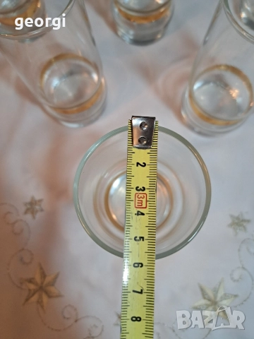 немски чаши със златен кант 28/5, снимка 6 - Чаши - 51971373