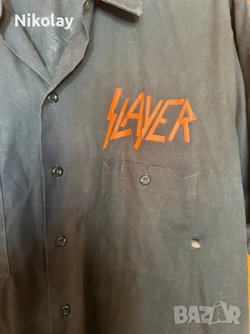 Риза SLAYER 2XL USA vintage Dickies Official merchandise , снимка 5 - Ризи - 48558328