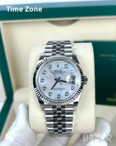 Rolex Datejust 36m (31mm) Steel MOP Dial Diamond Automatic Дамски Различни Варианти, снимка 3 - Дамски - 48183299