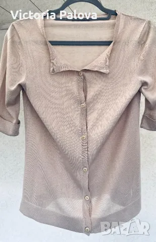 Лукс BRUNO MANETTI  Италия жилетка коприна ( 70%) и памук, снимка 2 - Жилетки - 49792271