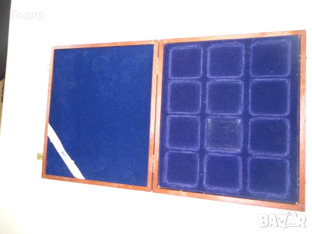 Луксозна дървена кутия за монети 6, снимка 6 - Нумизматика и бонистика - 52615897