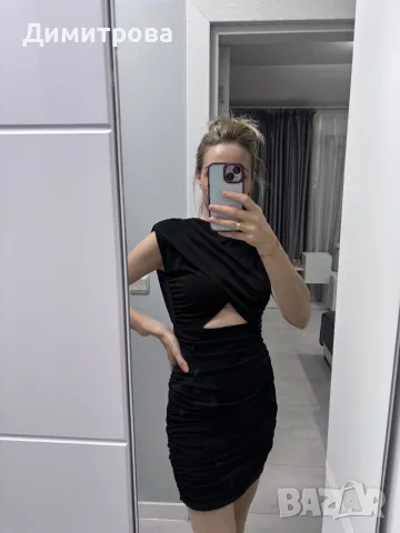Черна дамска рокля Zara размер S-M