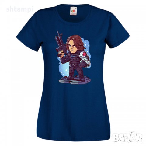 Дамска тениска Marvel Winter Soldier Игра,Изненада,Подарък,Геймър,, снимка 7 - Тениски - 36786196