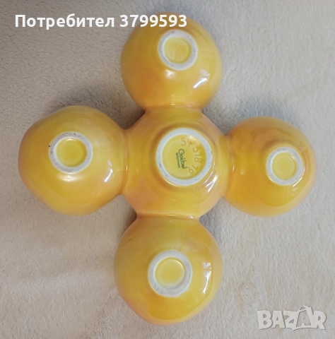 Порцеланов свещник за 5 свещи Goebel ГДР , снимка 3 - Декорация за дома - 52252835