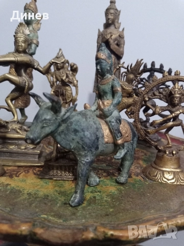 Бог Шива и свещеният бик Нанди, снимка 6 - Колекции - 51683915