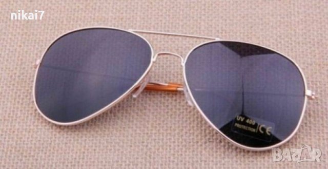 мъжки сльнчеви очила Ray Ban Aviator огледални имат UV400 защита, снимка 6 - Слънчеви и диоптрични очила - 42065624