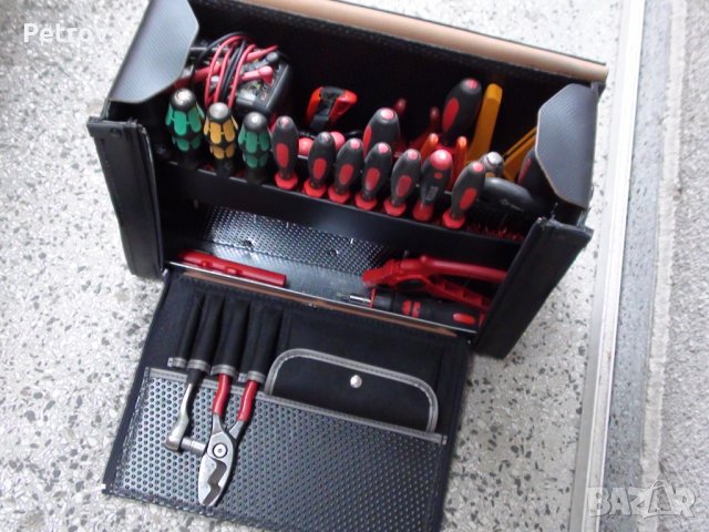 PARAT - Made in Germany - Куфар за Инструменти от телешка естественна кожа !!! ИЗПОЛЗВАН!!! GERMANY!, снимка 2 - Куфари с инструменти - 29572346