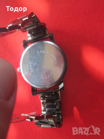 Кварцов часовник с кристално стъкло, снимка 5 - Мъжки - 30938137