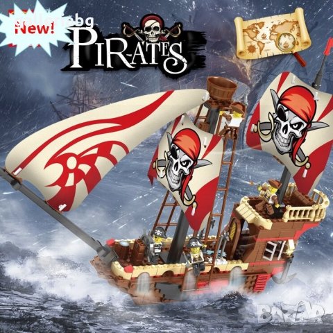 Голям Конструктор на Пиратски кораб - 1 брой!