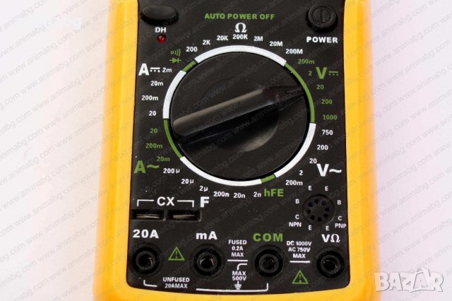 ANIMABG Дигитален мултицет DT9205A, снимка 4 - Друга електроника - 37030059