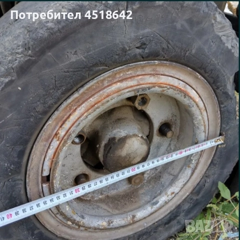 Бандажни гуми с джанти от мотокар Кларк Clark 6.50 x 10 и 7.00 - 12, снимка 7 - Гуми и джанти - 51947370