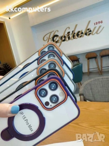 Калъф силикон MagStand Cover Прозрачен / Сива рамка / за iPhone 17 Air 6.5 Баркод : 3132543, снимка 2 - Калъфи, кейсове - 52399713