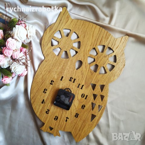 Часовник Бухал - Стенен, снимка 2 - Стенни часовници - 29459823