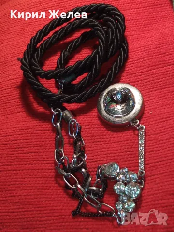 ШИКОЗНО АРТИСТИЧНО КОЛИЕ с БЛЕСТЯЩИ ФАСЕТИРАНИ КРИСТАЛИ 47343, снимка 10 - Колиета, медальони, синджири - 47218041