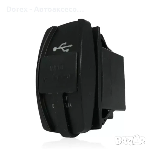 Двойно USB зарядно за вграждане 3.1A - универсално за кола, мотор, лодка и др., снимка 4 - Аксесоари и консумативи - 54065188