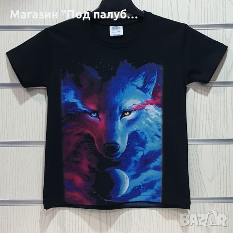 Нова детска тениска с дигитален печат Вълк, GALAXY WOLF, Серия вълци, снимка 6 - Детски тениски и потници - 29902481