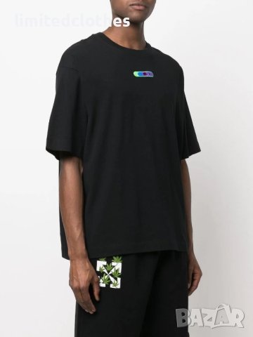 OFF-WHITE c/o VIRGIL ABLOH Black Weed Arrows Logo Мъжка Тениска size L и XL, снимка 3 - Тениски - 40285012