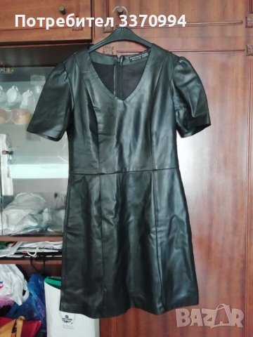 Стилна кожена рокля , снимка 2 - Рокли - 40873458