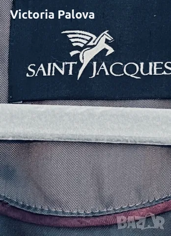 Модерно скъпо палто алпака SAINT JACQUES , снимка 9 - Палта, манта - 48585148