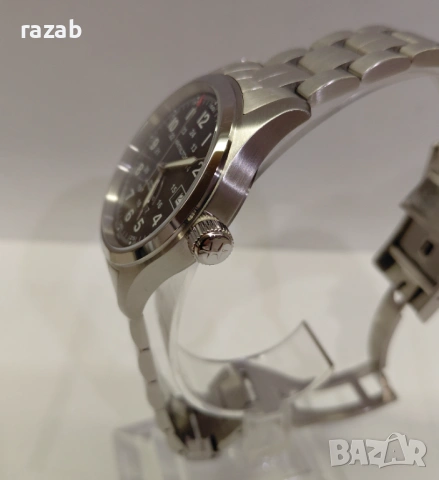 Чисто нов! 2 год.,гаранция Hamilton Khaki Field-Automatic, снимка 5 - Мъжки - 54045221