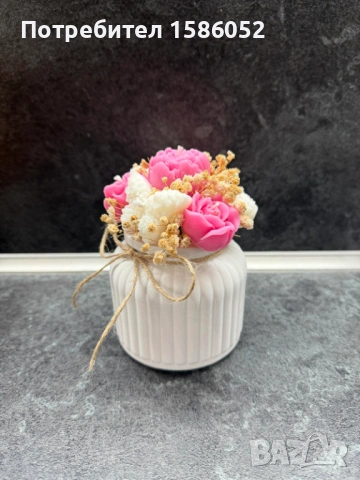 Букет от соеви свещи