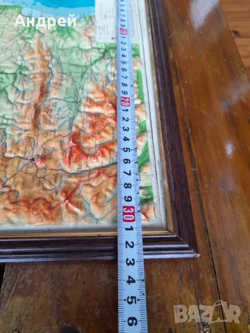 Стара релефна карта на България #2, снимка 7 - Други ценни предмети - 48667612