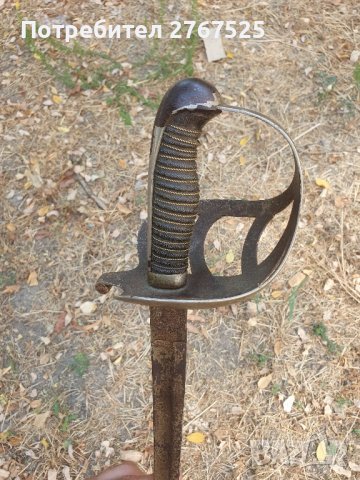 Стара бойна Пруска Немска сабя модел 1852 меч острие , снимка 2 - Други ценни предмети - 42054698
