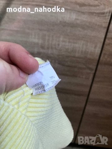 Жълта дамска блуза размер S, снимка 2 - Блузи с дълъг ръкав и пуловери - 35179050