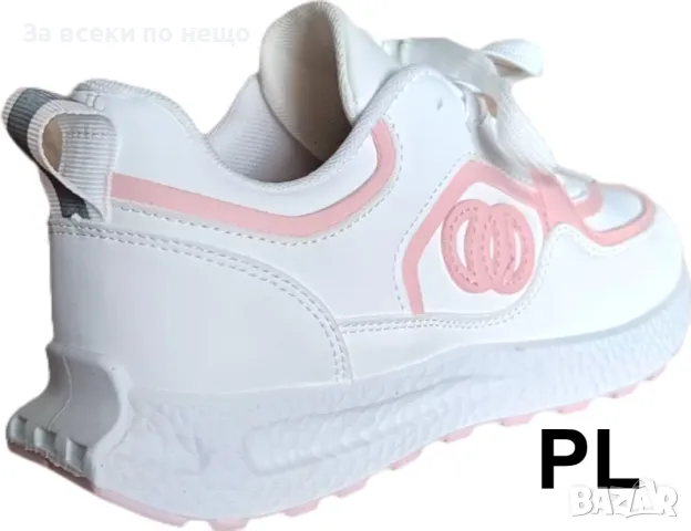 Дамски кожени спортни маратонки Pink Girl от 36 до 41 номер, снимка 3 - Маратонки - 47359185