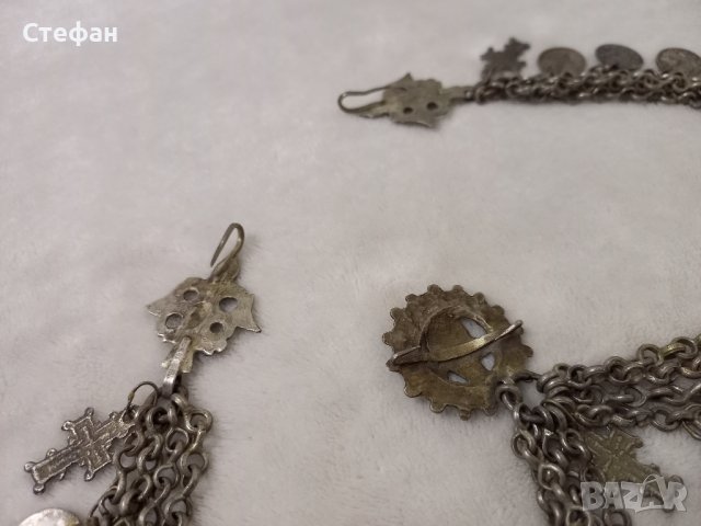Пафти Носия УНИКАЛЕН Възрожденски Македонски Сребърен Кюстек 19Век, снимка 8 - Антикварни и старинни предмети - 39832311