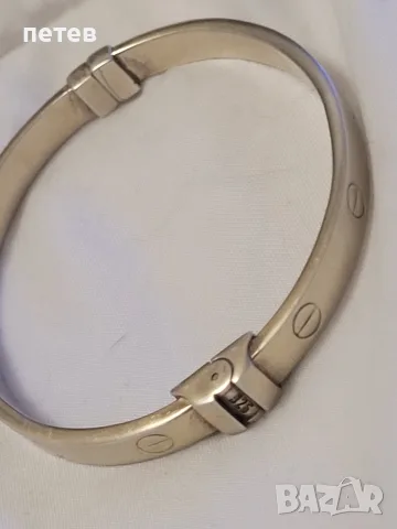 сребърна гривна Cartier.Cartier. сребърна гривна., снимка 7 - Антикварни и старинни предмети - 56075365