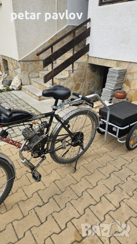 Колело с мотор + Ремарке, снимка 15 - Велосипеди - 53746641