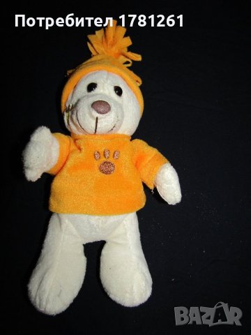 Плюшена играчка мече с шапка, снимка 1