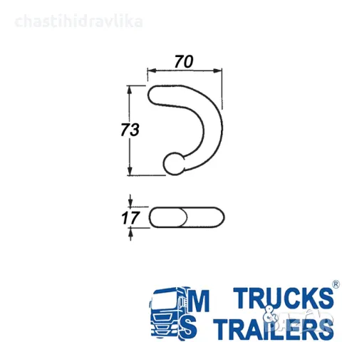 Елемент за укрепване на брезент 45103100, снимка 2 - Аксесоари и консумативи - 48767541
