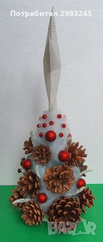 Коледна декоративна елха със звезда , снимка 3 - Декорация за дома - 52634466