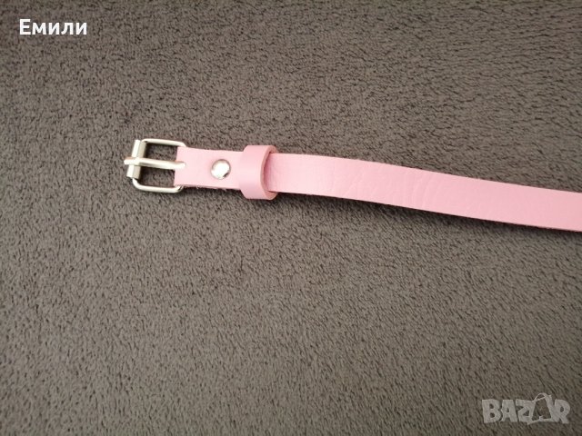 BDSM розов кожен харнес нашийник колан с панделки за тяло, снимка 10 - Колани - 42163609