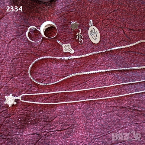 Сребърни бижута , снимка 6 - Колиета, медальони, синджири - 51529628
